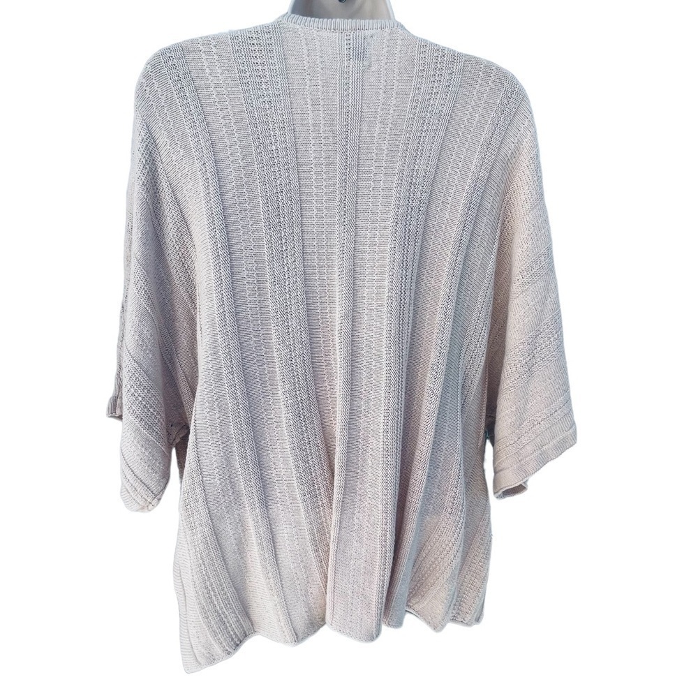 Nwt Joie Linen Blend Textured Knit Open Front Cardigan large beach beige girl - Picture 2 of 7